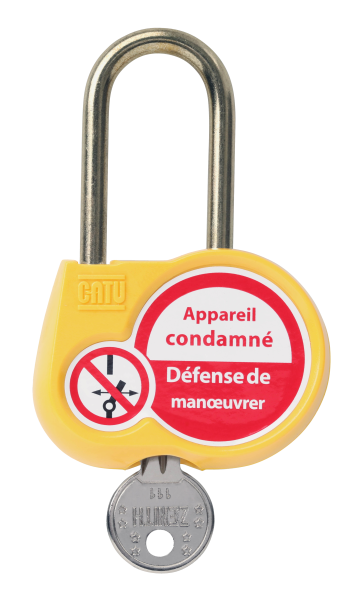 Cadenas condam 50mm d6 cle a def jaune  
