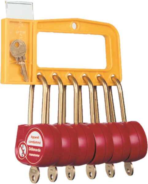 Poignee 6 cadenas 50mm cle 222          
