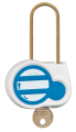 Cadenas blanc 50mm d.4mm cle 222        