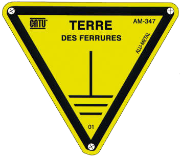 Triangle alu "terre des ferrures" 100mm 
