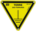 Triangle alu "terre des ferrures" 100mm 