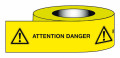 Ruban adhesif "attention danger" 100m   