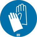 Etiq. protection obligatoire des mains  