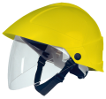 Casque avec écran facial intégré jaune - Catu