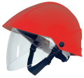 Casque avec écran facial intégré rouge - Catu