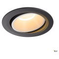 Numinos, encastré de plafond intérieur, 55°, noir/blanc, led, 2700k, orientable