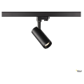 Numinos, spot pour rail 3 allumages, intérieur, 45°, noir, led, 10,42w, 3000k, variable triac