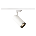 Numinos, spot pour rail 3 allumages, intérieur, 24°, blanc/noir, led, 28w, 2700k, variable triac