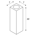 SLV by Declic THEO UP/DOWN, applique, anthracite, QPAR51 max. 2x50W