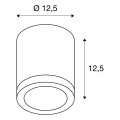 Rox, plafonnier extérieur, alu brossé, gu10/qpar111, 50w max, ip44