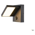 Abridor sensor, applique extérieure, anthracite, led, 14w, 3000k/4000k, ip54, détecteur de mouvements