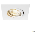 Easy-install master qpar51, encastré de plafond intérieur, carré, blanc mat, gu10/qpar51, 20w max, version maître, rt 2012