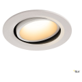 Numinos, encastré de plafond intérieur, 40°, blanc, led, 3000k, orientable