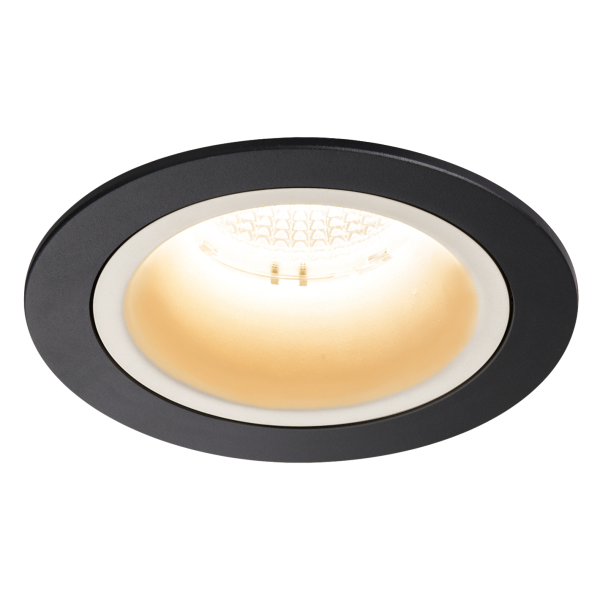 Numinos, encastré de plafond intérieur, 55°, noir/blanc, led, 2700k
