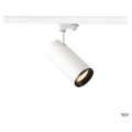 Numinos, spot pour rail 3 allumages, intérieur, 36°, blanc/noir, led, 28w, 2700k, variable triac