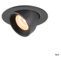 Numinos® gimble xs, encastré de plafond intérieur, 40°, noir, led, 7w, 2700k