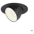 Numinos® gimble s, encastré de plafond intérieur, 55°, noir/blanc, led, 8,6w, 4000k