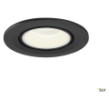 Numinos® gimble s, encastré de plafond intérieur, 55°, noir/blanc, led, 8,6w, 4000k