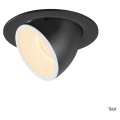 Numinos® gimble l, encastré de plafond intérieur, 40°, noir/blanc, led, 25,4w, 3000k