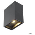 Quad 1 xl. applique. carrée. anthracite. led. 1x3.2w. 3000k. ip44