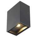 Quad 1 xl. applique. carrée. anthracite. led. 1x3.2w. 3000k. ip44