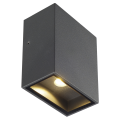 Quad 1 xl. applique. carrée. anthracite. led. 1x3.2w. 3000k. ip44