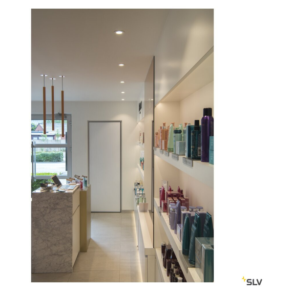 Helia 30, suspension intérieure, laiton brossé, led, 10w, 3000k, variable triac
