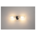 Applique intérieure, double, chrome, e14, 2x 40w max, ip44 - Wl 106