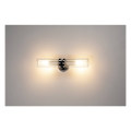 Applique intérieure, double, chrome, e14, 2x 40w max, ip44 - Wl 106