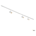 Noblo spot, kit rail 1 allumage, intérieur, blanc, led, 22,5w, 2700k, 2 rails de 1m, 3 spots, 1 connecteur et 2 embouts inclus