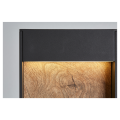 Flatt 65, borne extérieure, anthracite/imitation bois, led, 9,7w, 3000k/4000k, ip65