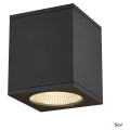 Enola, plafonnier extérieur, carré, m, anthracite, led, 10w, 3000k/4000k, ip65