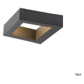 Bookat, applique extérieure, anthracite, led, 15w, 3000/4000k, ip65, interrupteur cct