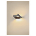 Bookat, applique extérieure, anthracite, led, 15w, 3000/4000k, ip65, interrupteur cct