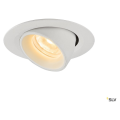 Numinos® gimble xs, encastré de plafond intérieur, 20°, blanc, led, 7w, 3000k