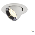 Numinos® gimble xs, encastré de plafond intérieur, 40°, blanc/chrome, led, 7w, 4000k