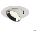 Numinos® gimble xs, encastré de plafond intérieur, 40°, blanc/chrome, led, 7w, 4000k