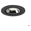 Numinos® gimble s, encastré de plafond intérieur, 55°, noir/chrome, led, 8,6w, 4000k