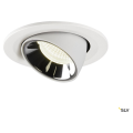 Numinos® gimble s, encastré de plafond intérieur, 20°, blanc/chrome, led, 8,6w, 4000k
