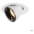 Numinos® gimble m, encastré de plafond intérieur, 20°, blanc/chrome, led, 17,5w, 2700k