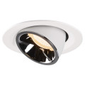 Numinos® gimble m, encastré de plafond intérieur, 20°, blanc/chrome, led, 17,5w, 2700k