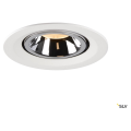 Numinos® gimble m, encastré de plafond intérieur, 20°, blanc/chrome, led, 17,5w, 2700k
