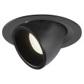 Numinos® gimble m, encastré de plafond intérieur, 40°, noir, led, 17,5w, 4000k