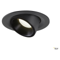 Numinos® gimble m, encastré de plafond intérieur, 40°, noir, led, 17,5w, 4000k