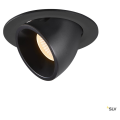 Numinos® gimble l, encastré de plafond intérieur, 40°, noir, led, 25,4w, 2700k