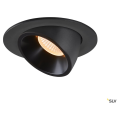 Numinos® gimble l, encastré de plafond intérieur, 40°, noir, led, 25,4w, 2700k