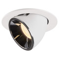 Numinos® gimble l, encastré de plafond intérieur, 40°, blanc/chrome, led, 25,4w, 3000k