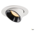 Numinos® gimble l, encastré de plafond intérieur, 40°, blanc/chrome, led, 25,4w, 3000k