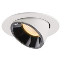 Numinos® gimble l, encastré de plafond intérieur, 40°, blanc/chrome, led, 25,4w, 3000k