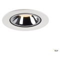 Numinos® gimble l, encastré de plafond intérieur, 40°, blanc/chrome, led, 25,4w, 3000k